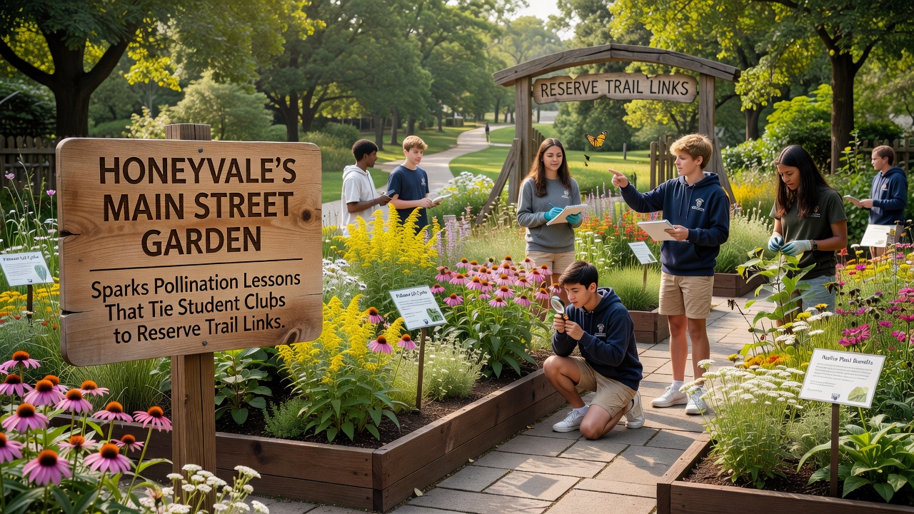 Honeyvale Main Street Garden Fuels Pollination Education Through Student Club Partnerships with Reserve Trails
