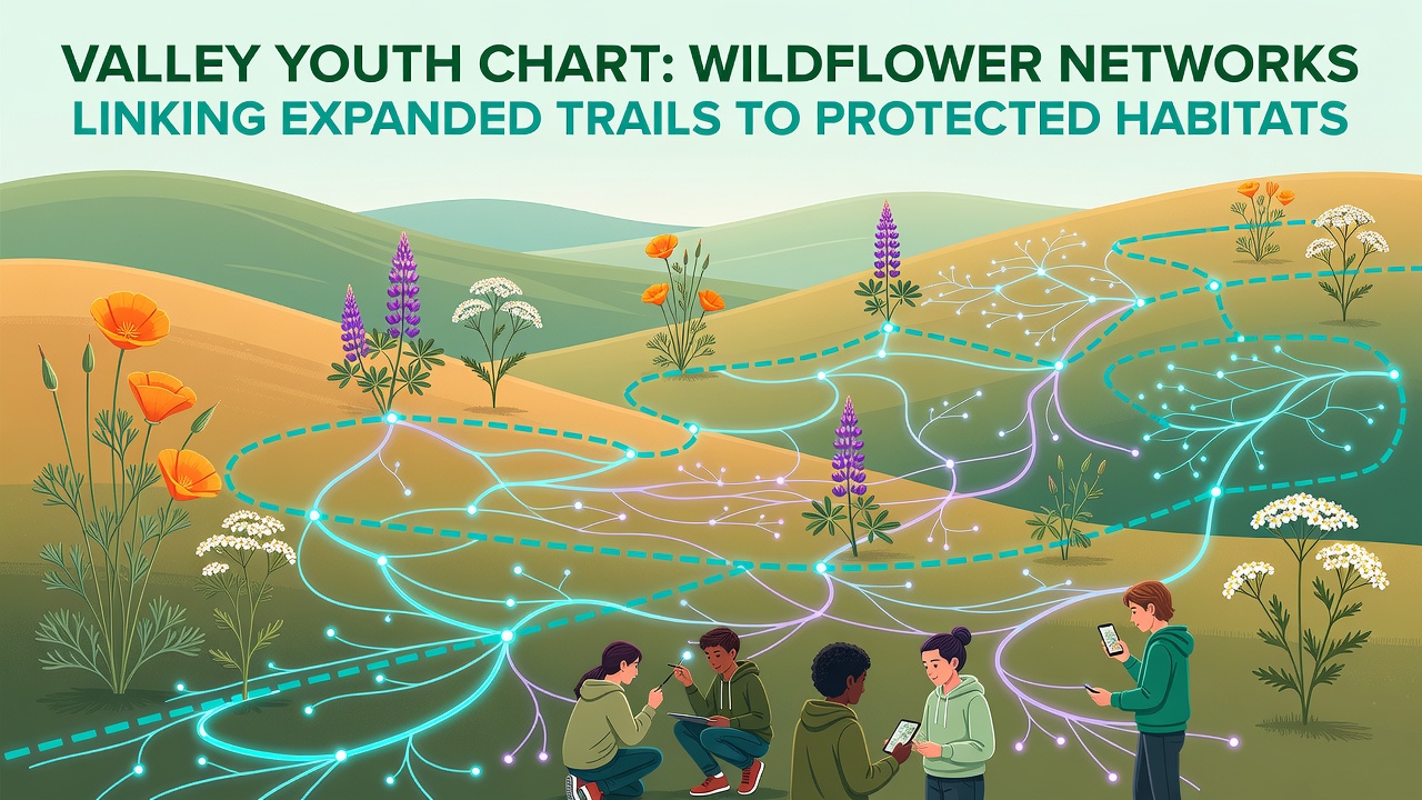 Valley Adolescents Survey Wildflower Linkages Joining Trail Expansions to Protected Habitats